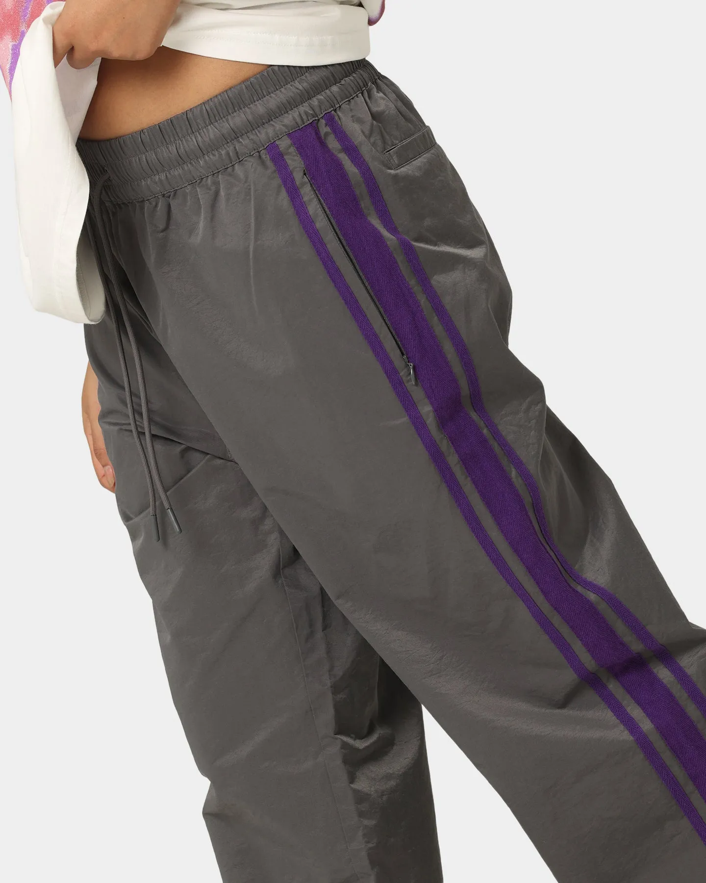 404 Racer Trackpant Charcoal/Purple