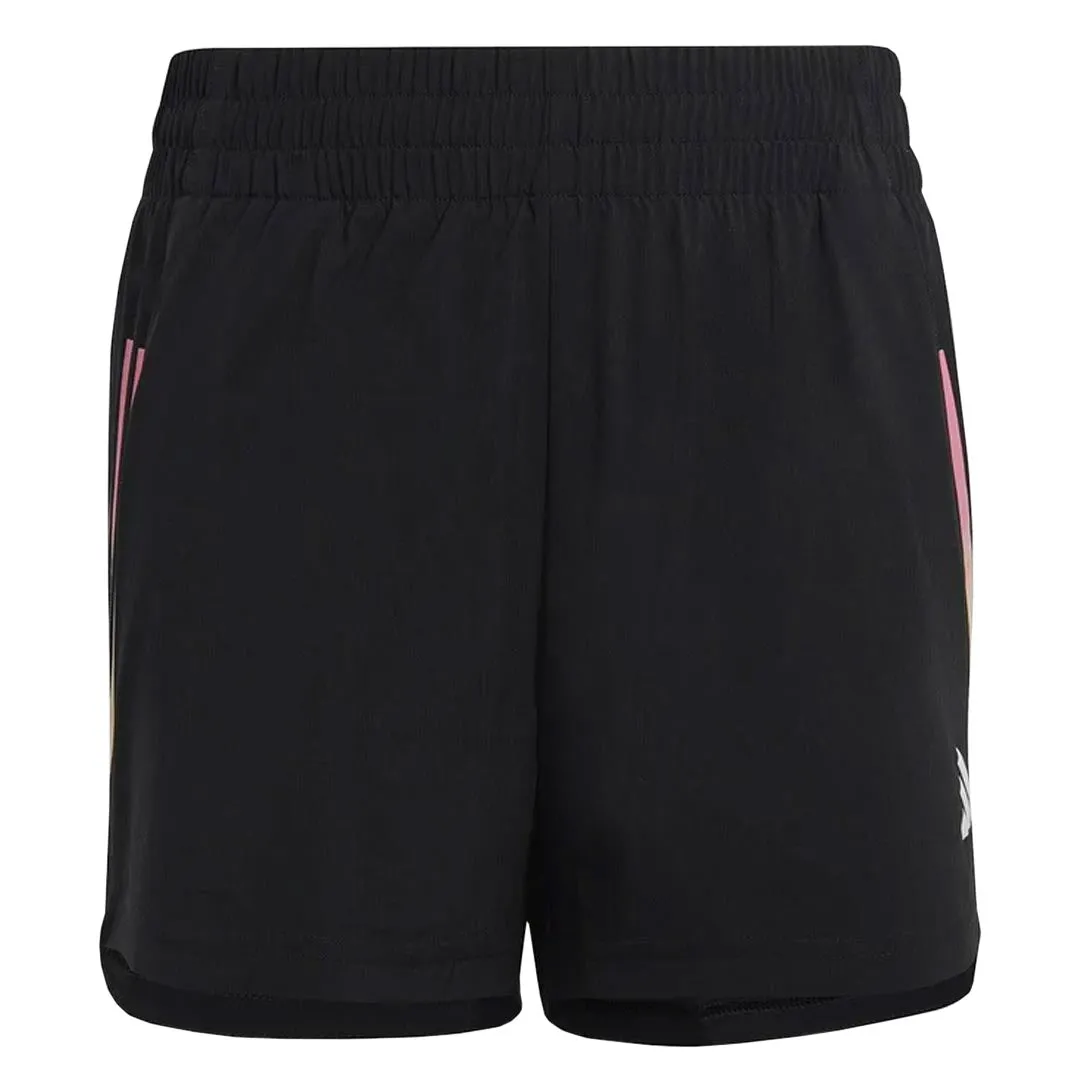 adidas - Girls' (Junior) 3-Stripes Woven Shorts (IC0347)