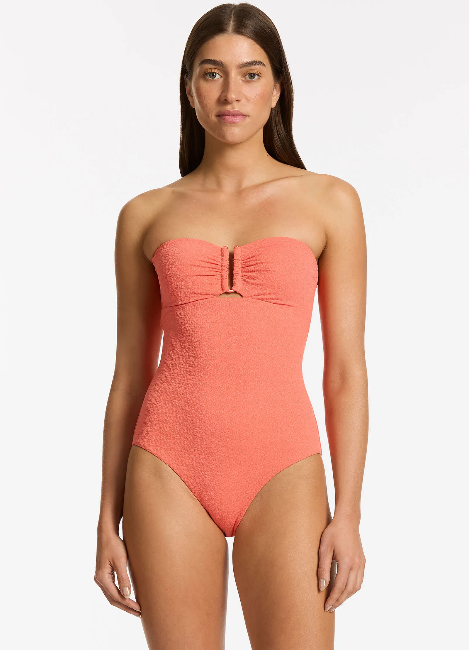 Alessia Bandeau One Piece - Guava