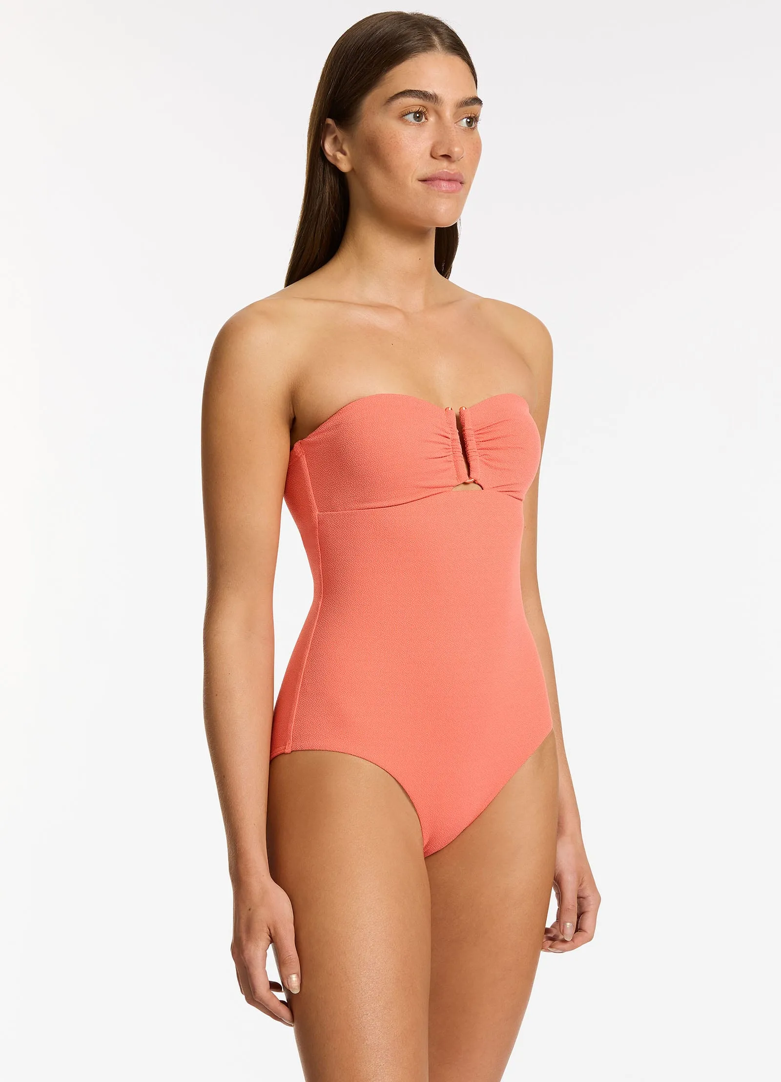 Alessia Bandeau One Piece - Guava
