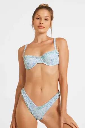 Amelia Frilled Underwire Top / Tea Time FINAL SALE