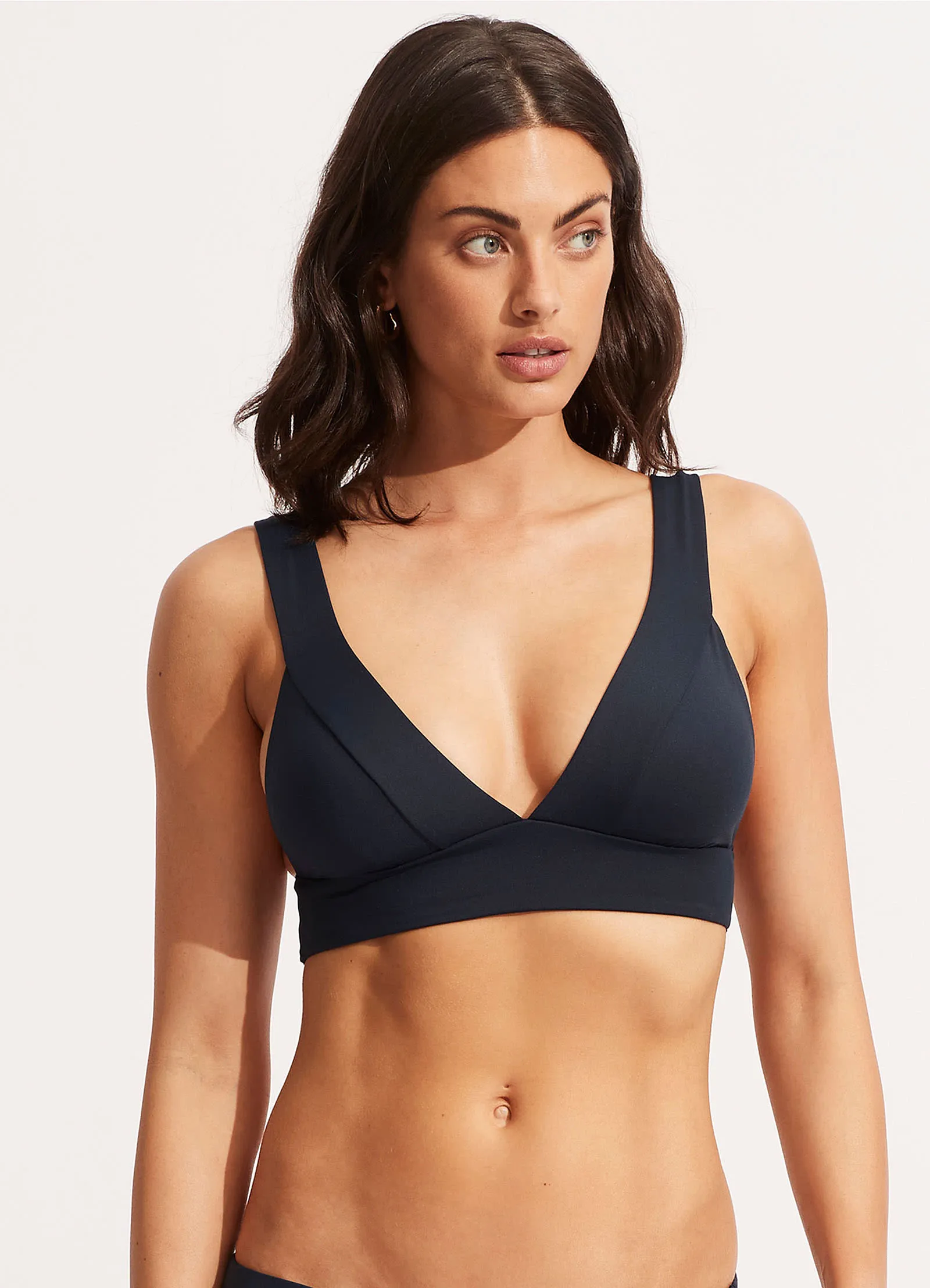 Banded Tri Bra - True Navy