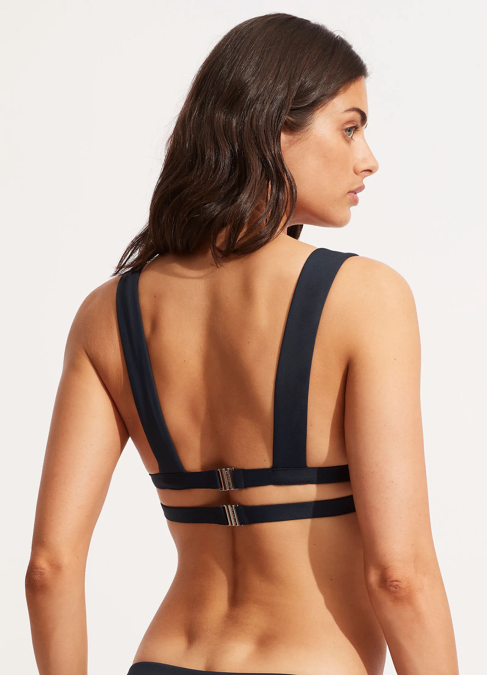Banded Tri Bra - True Navy