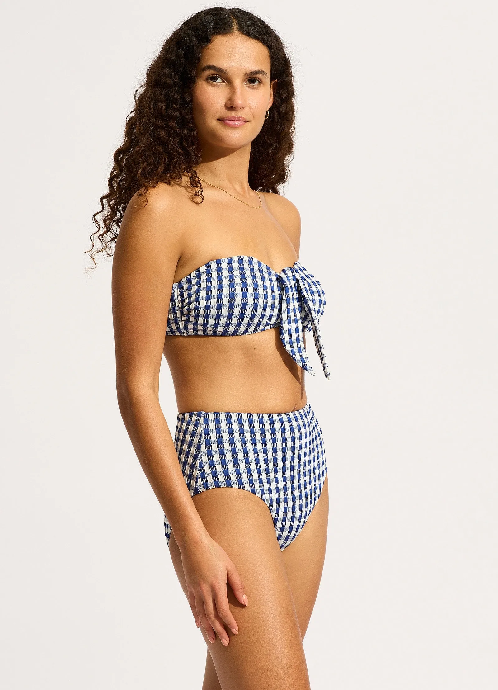 Bella High Waisted Bikini Bottom - Ultramarine