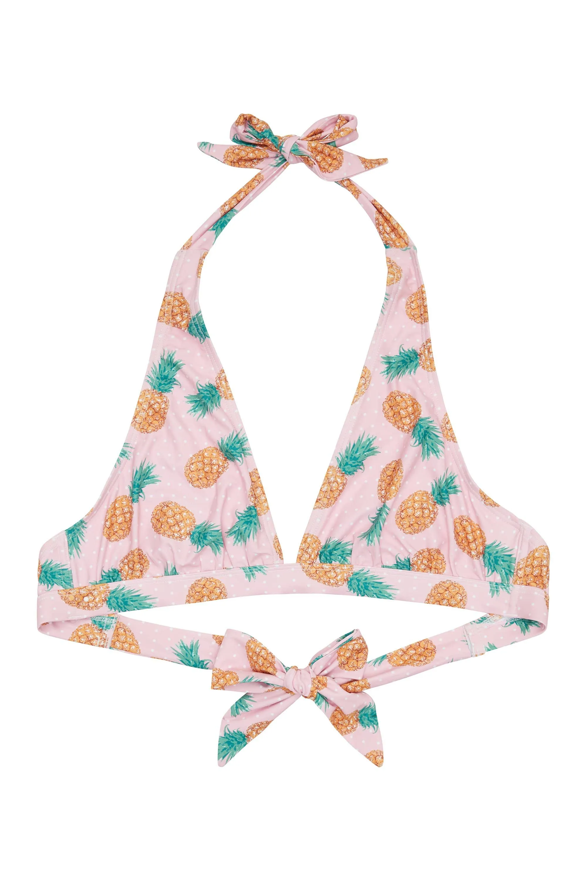 Collectif Pineapple Ruched Triangle Bikini Top