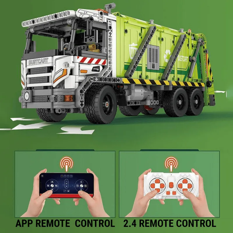 Compression Garbage Truck 1467pcs