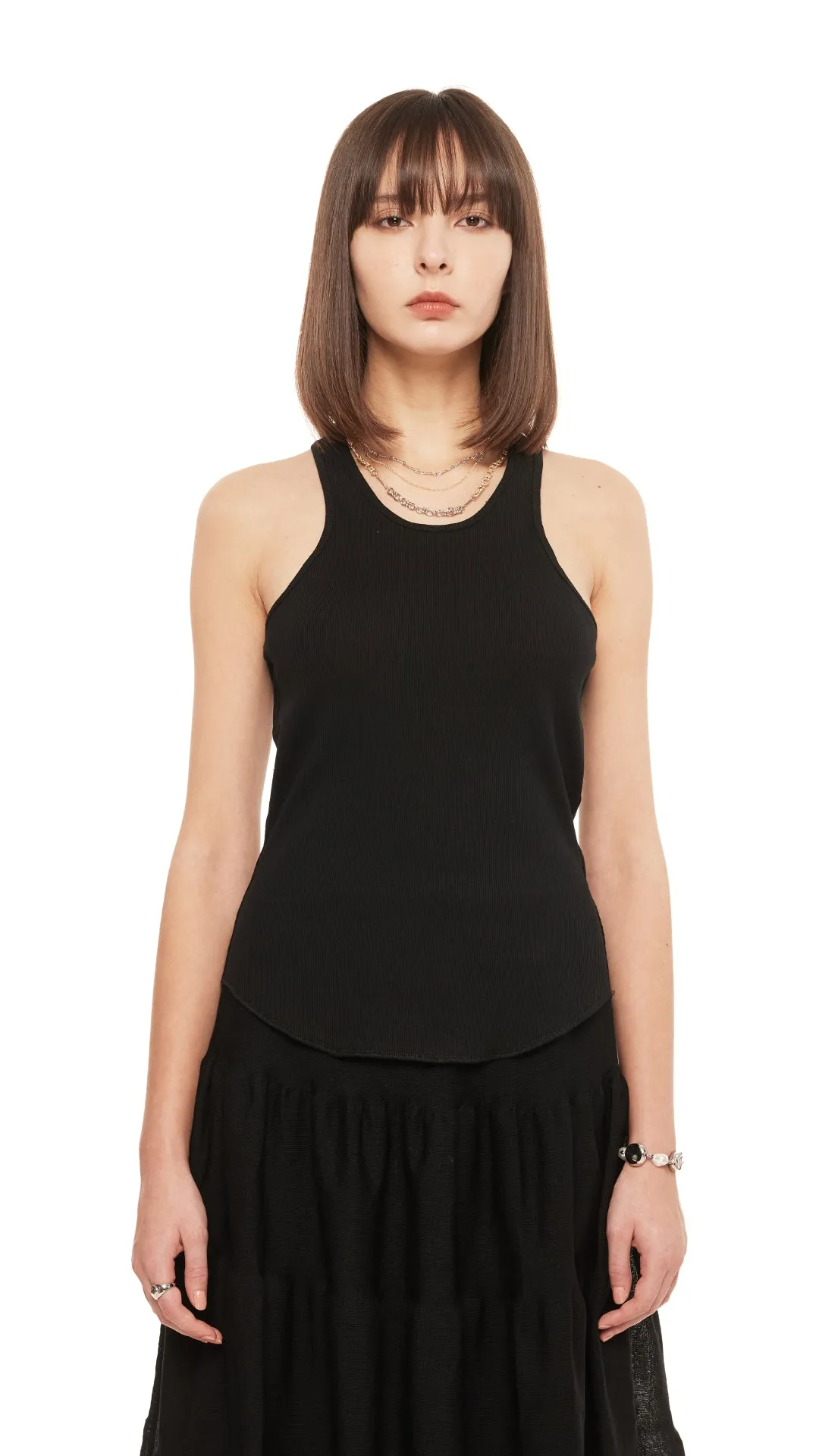Cut-Out Padded Tank Top