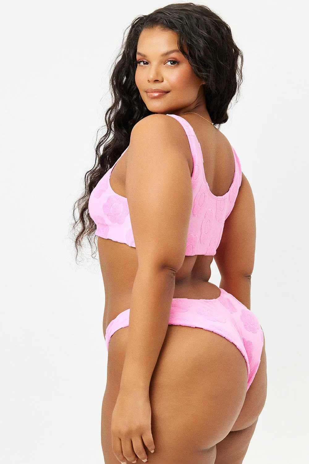 Dawson Floral Terry Bikini Bottom - Flowerchild