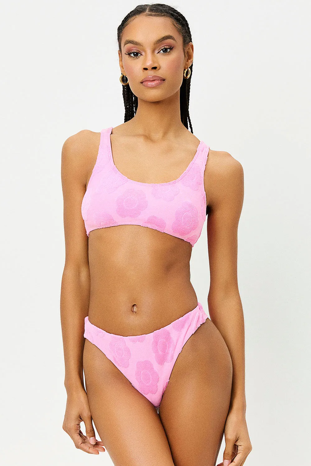 Dawson Floral Terry Bikini Bottom - Flowerchild