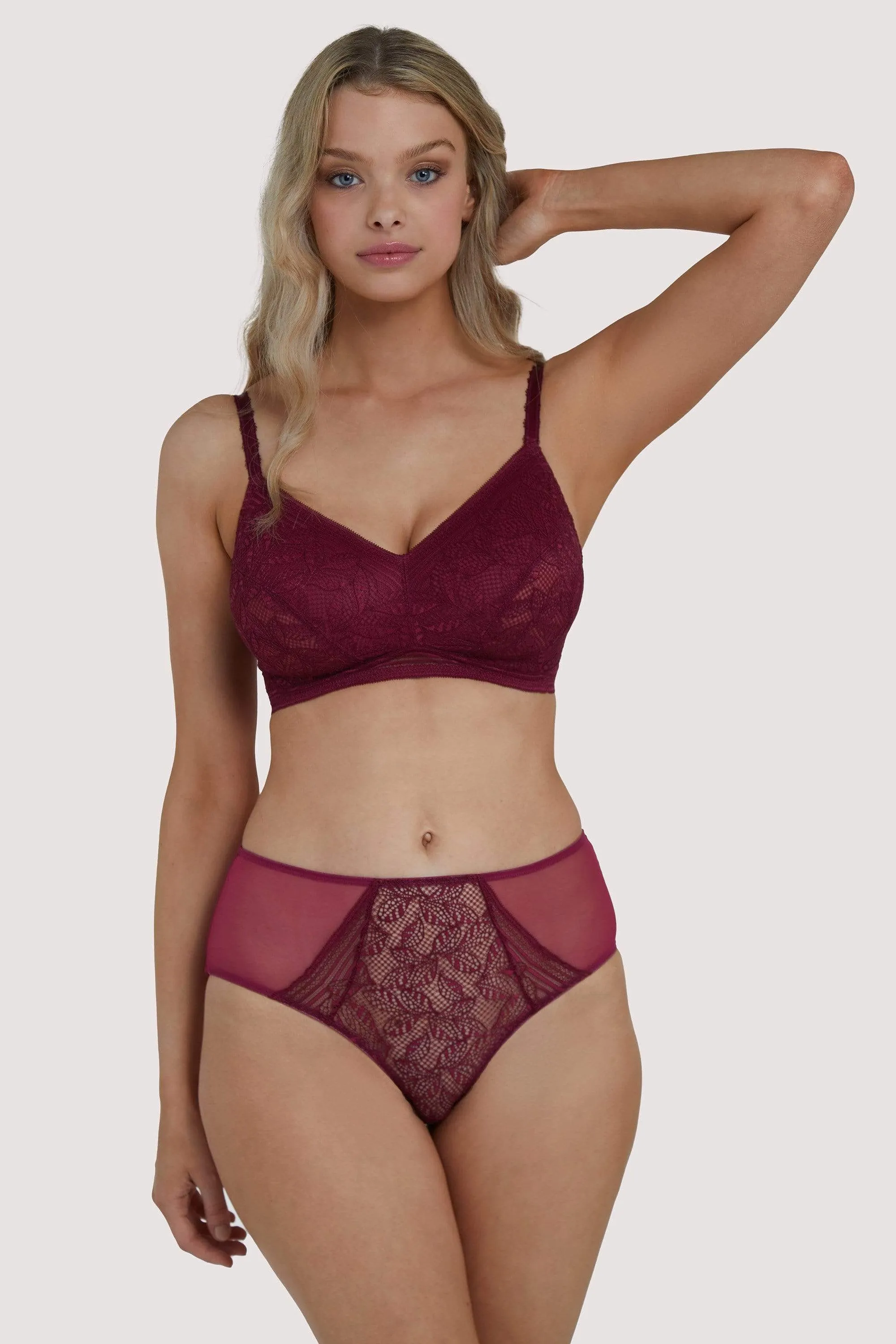 Emma Merlot Wine High Waist Brief