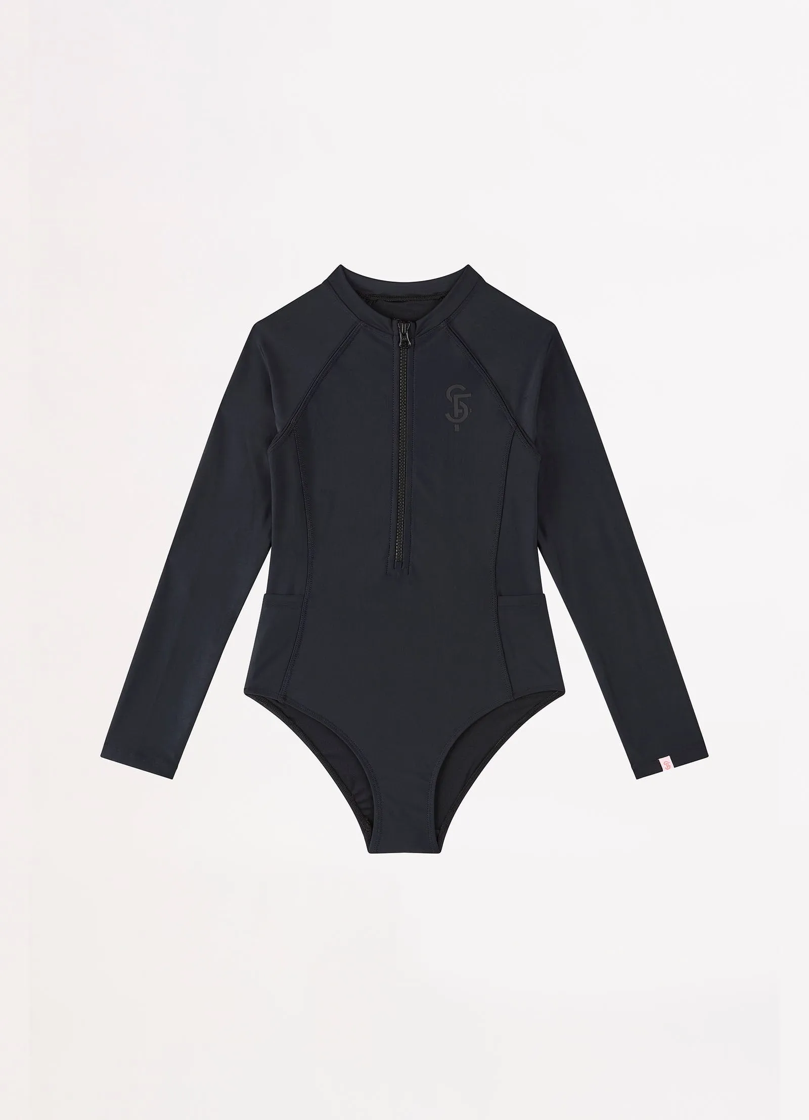Essentials Girls Pocket Paddlesuit - Black