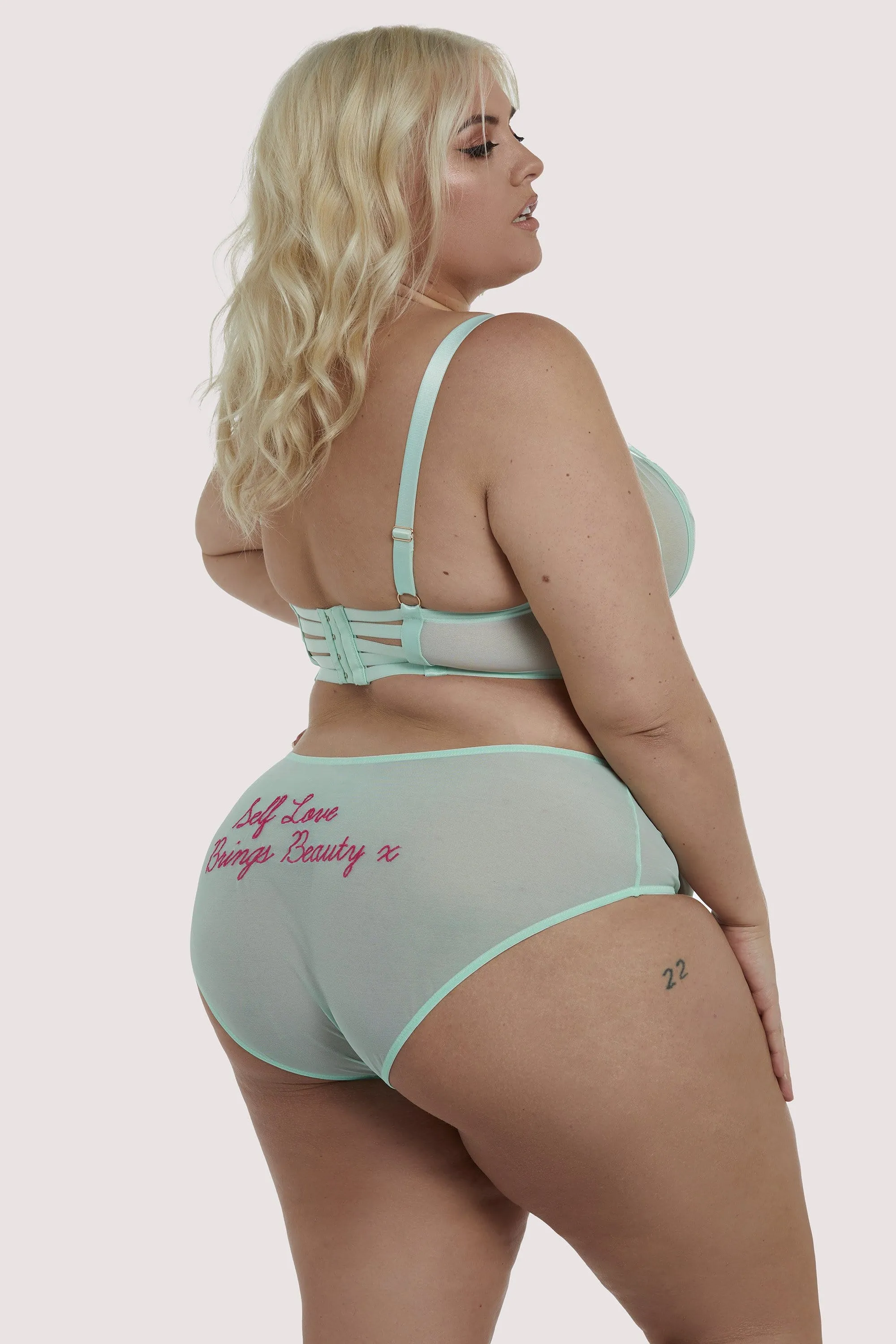 Felicity Hayward High Waist Mint Curve Brief