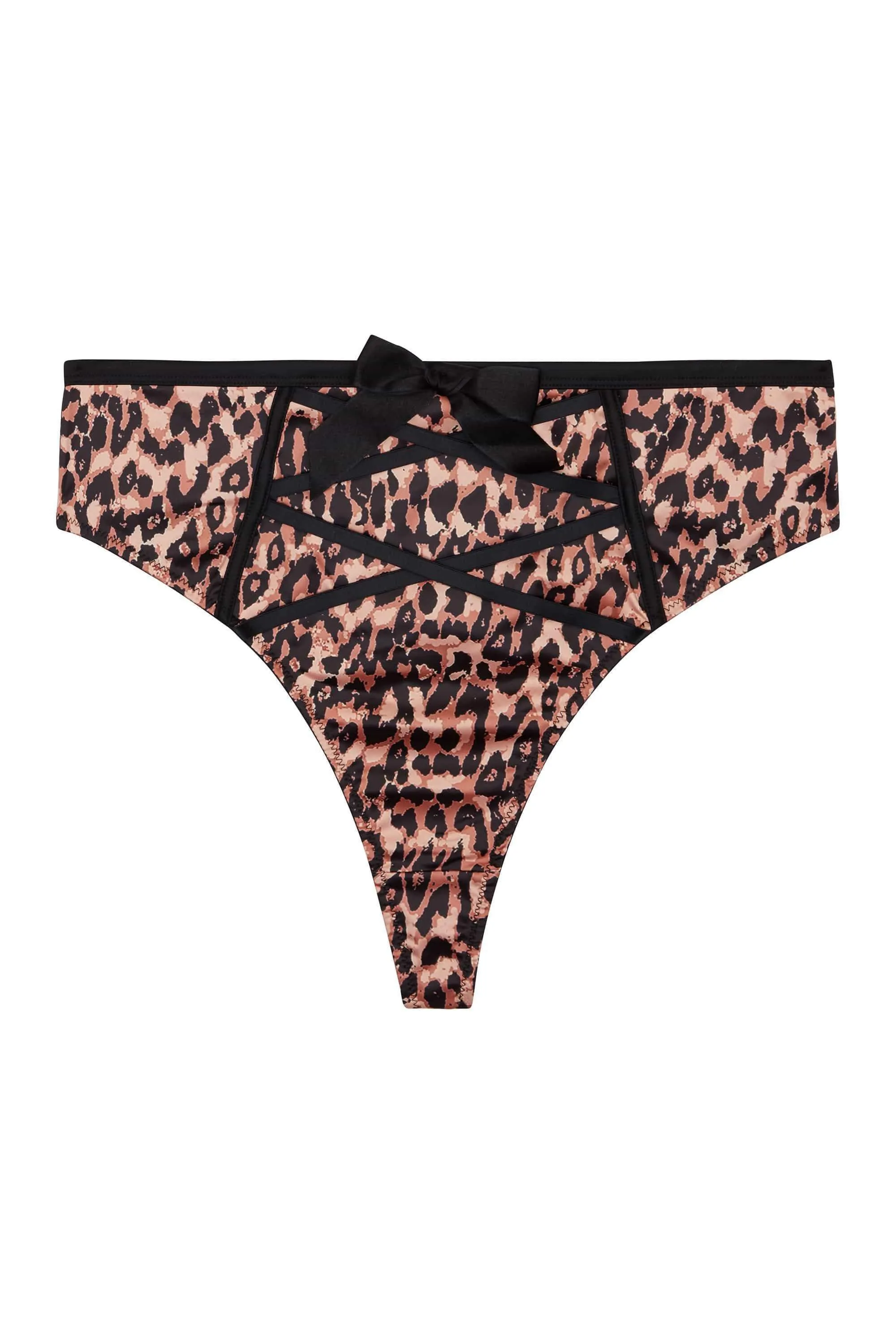 Felicity Hayward Orchard Leopard High Waist Thong Curve