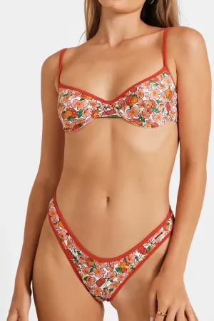 Fiona High Rise Cheeky Bottoms / Berry Cherry