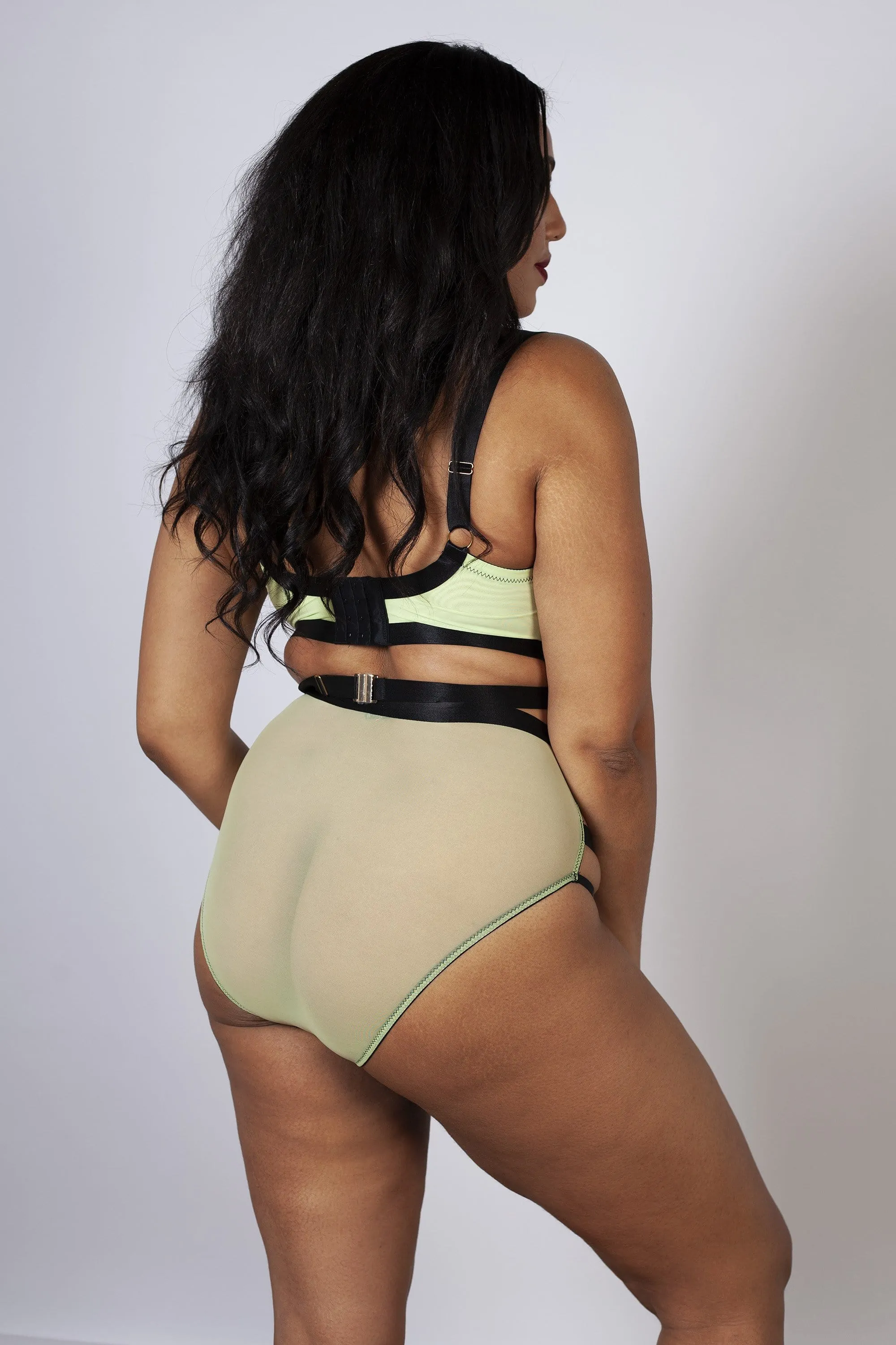 Gabi Fresh Devon Black/Lime HW Brief