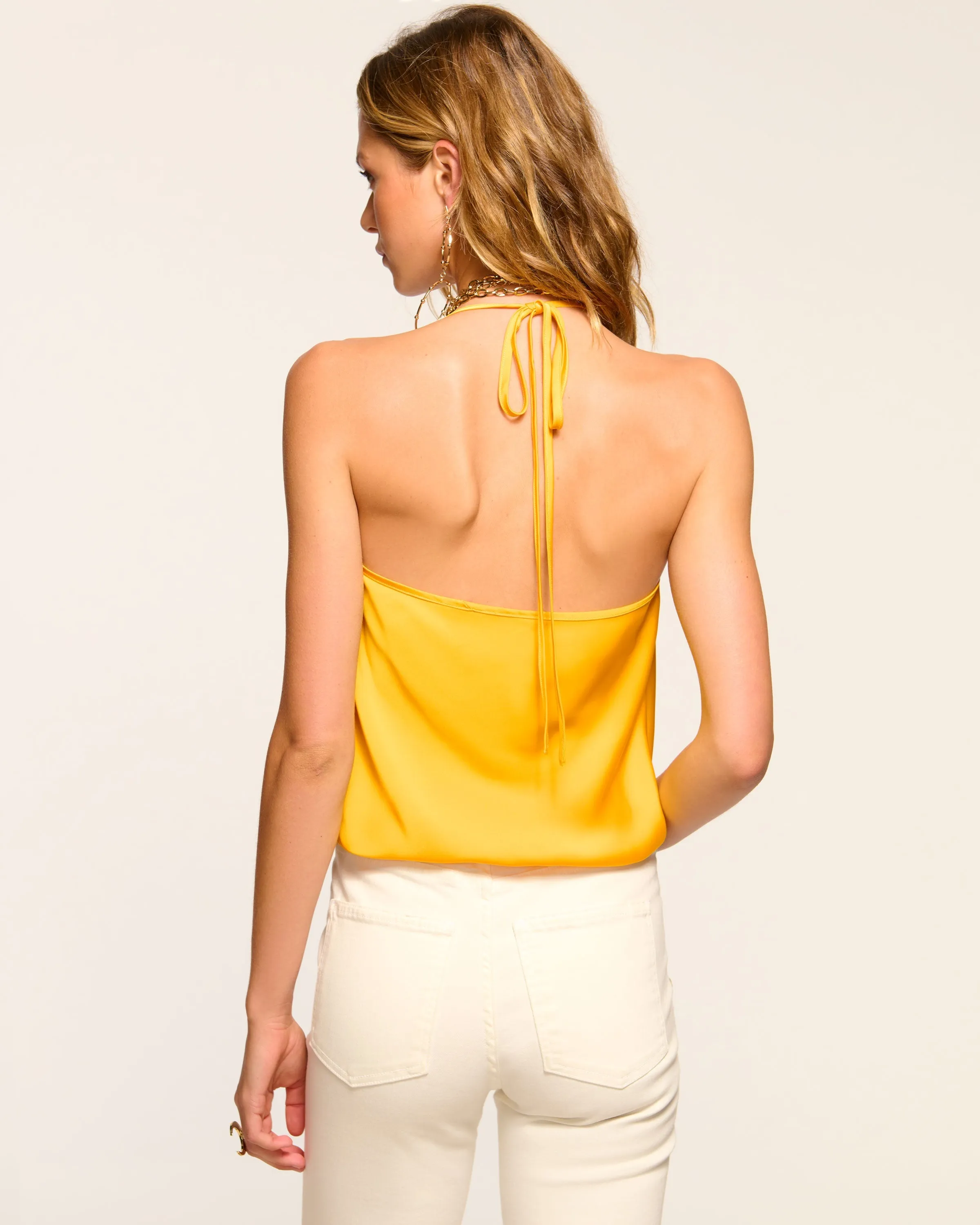 Hettie Cowl Neck Halter Top