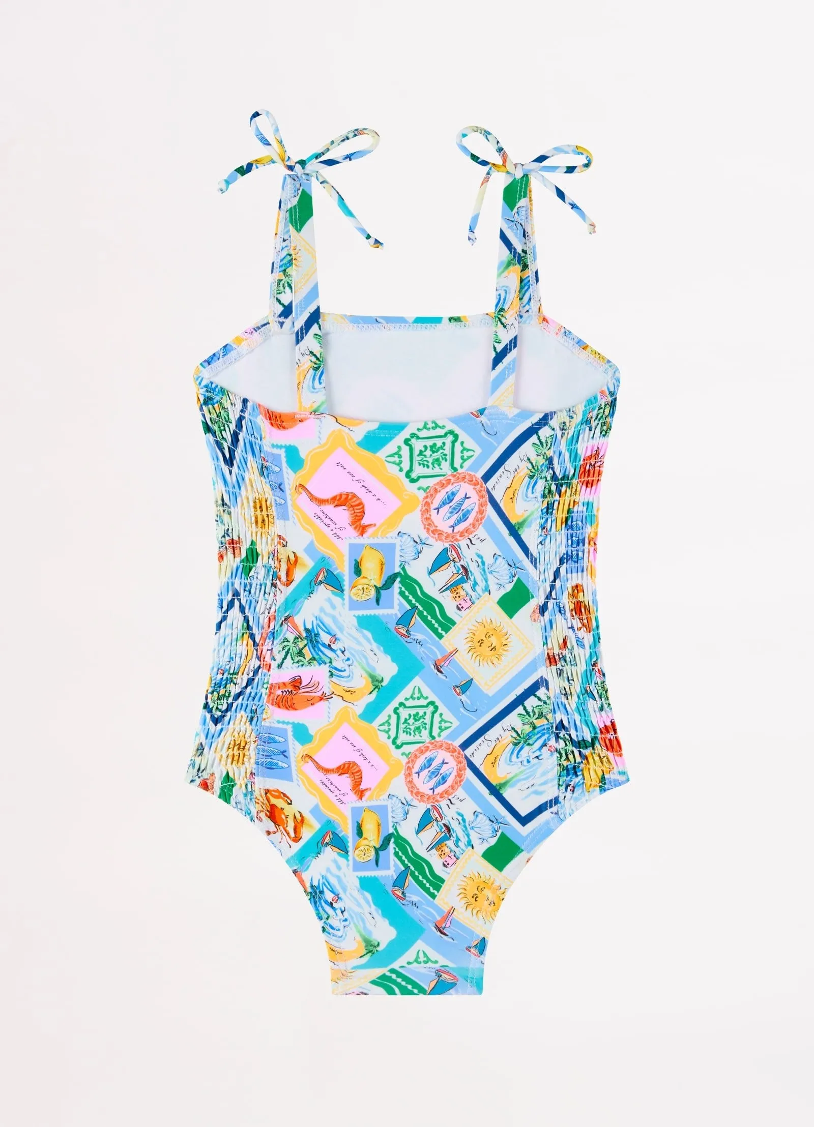 Isle Of Capri Girls Shirred One Piece - Capri