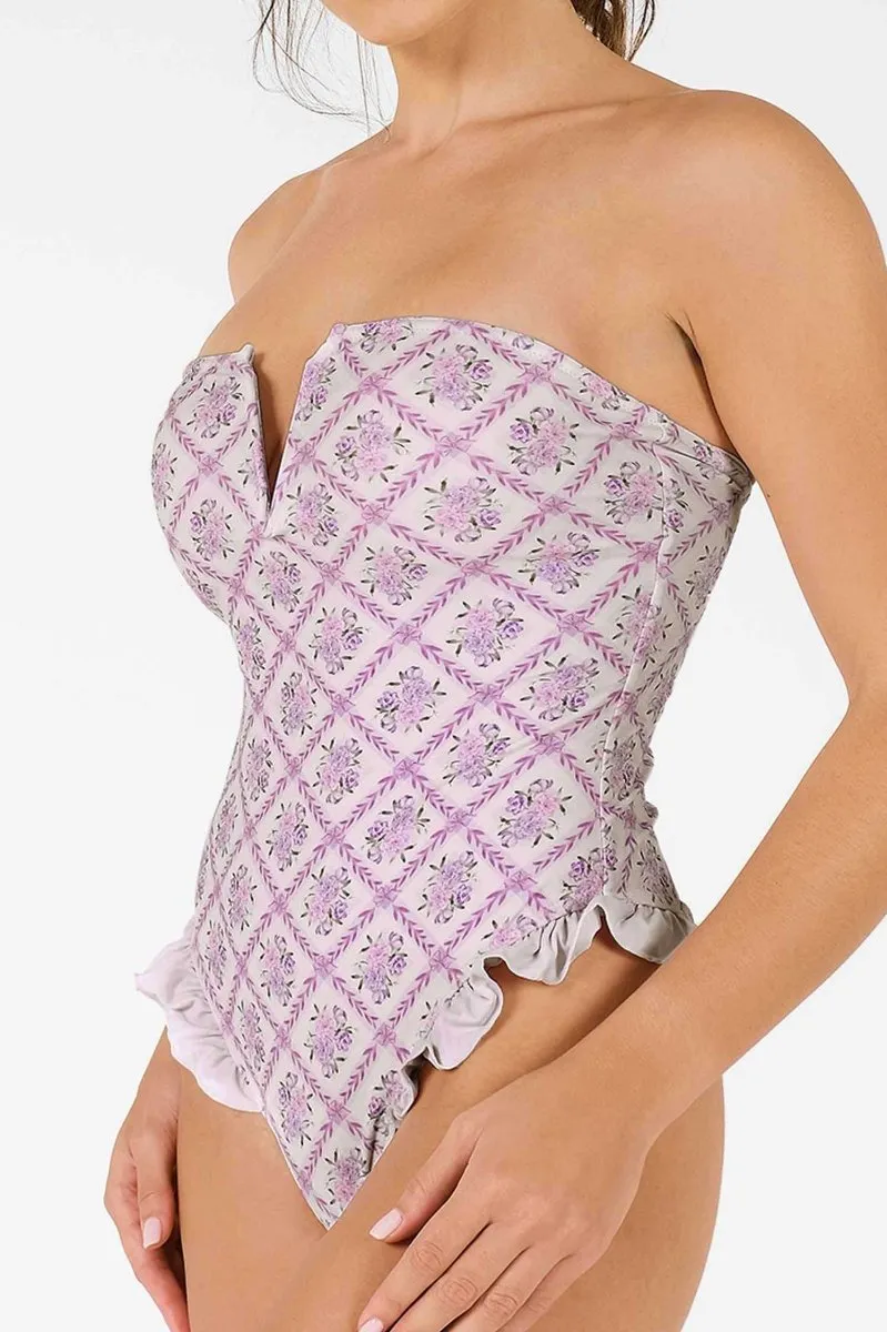 Lily Ruffled One Piece / Lavender Tea FINAL SALE