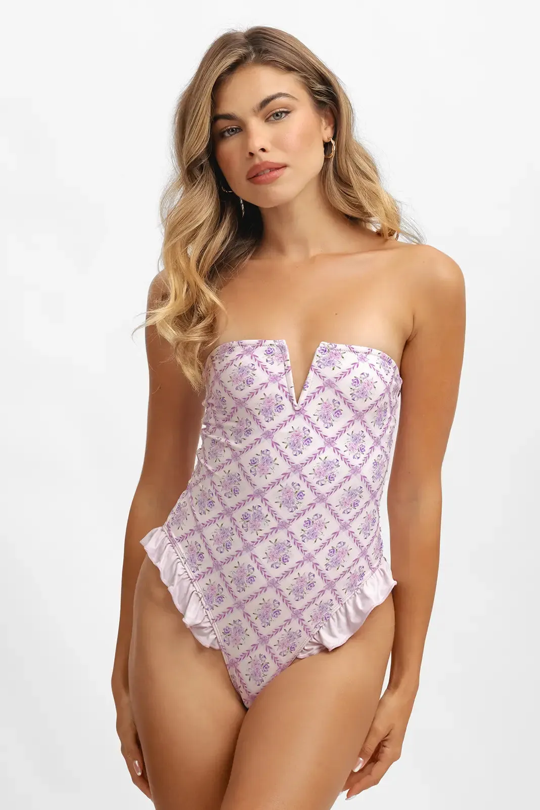 Lily Ruffled One Piece / Lavender Tea FINAL SALE