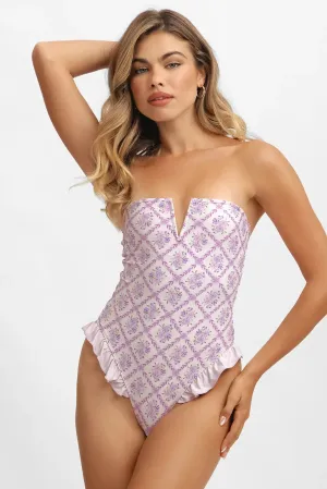Lily Ruffled One Piece / Lavender Tea FINAL SALE