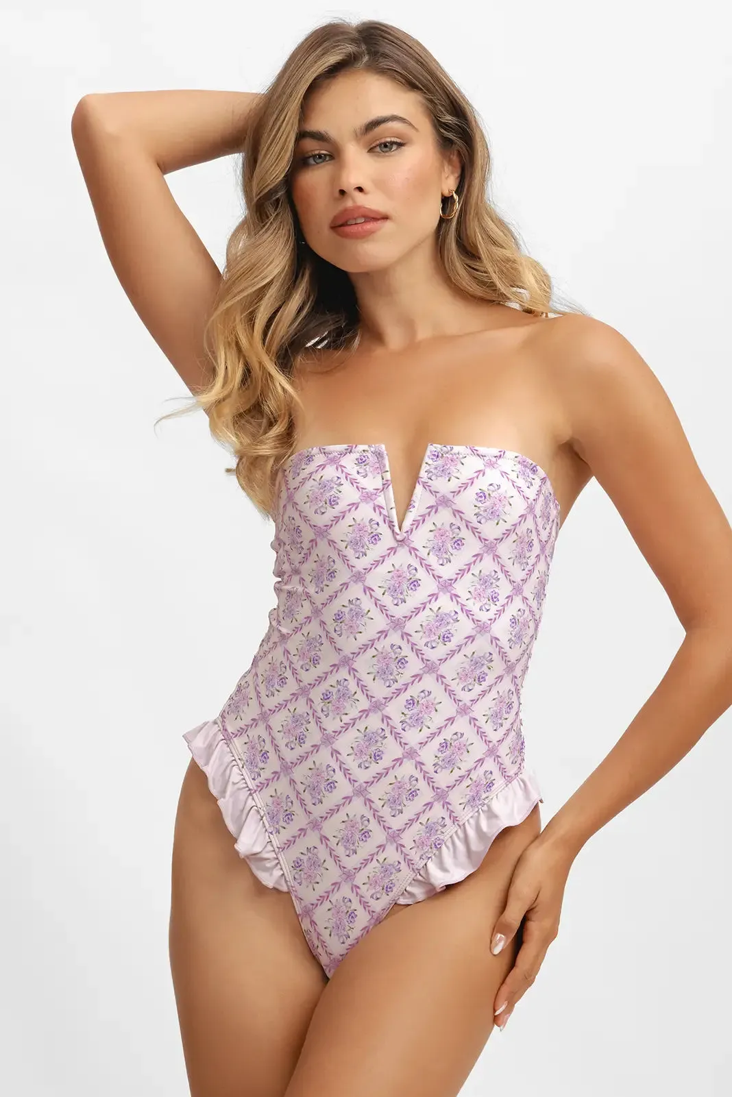 Lily Ruffled One Piece / Lavender Tea FINAL SALE