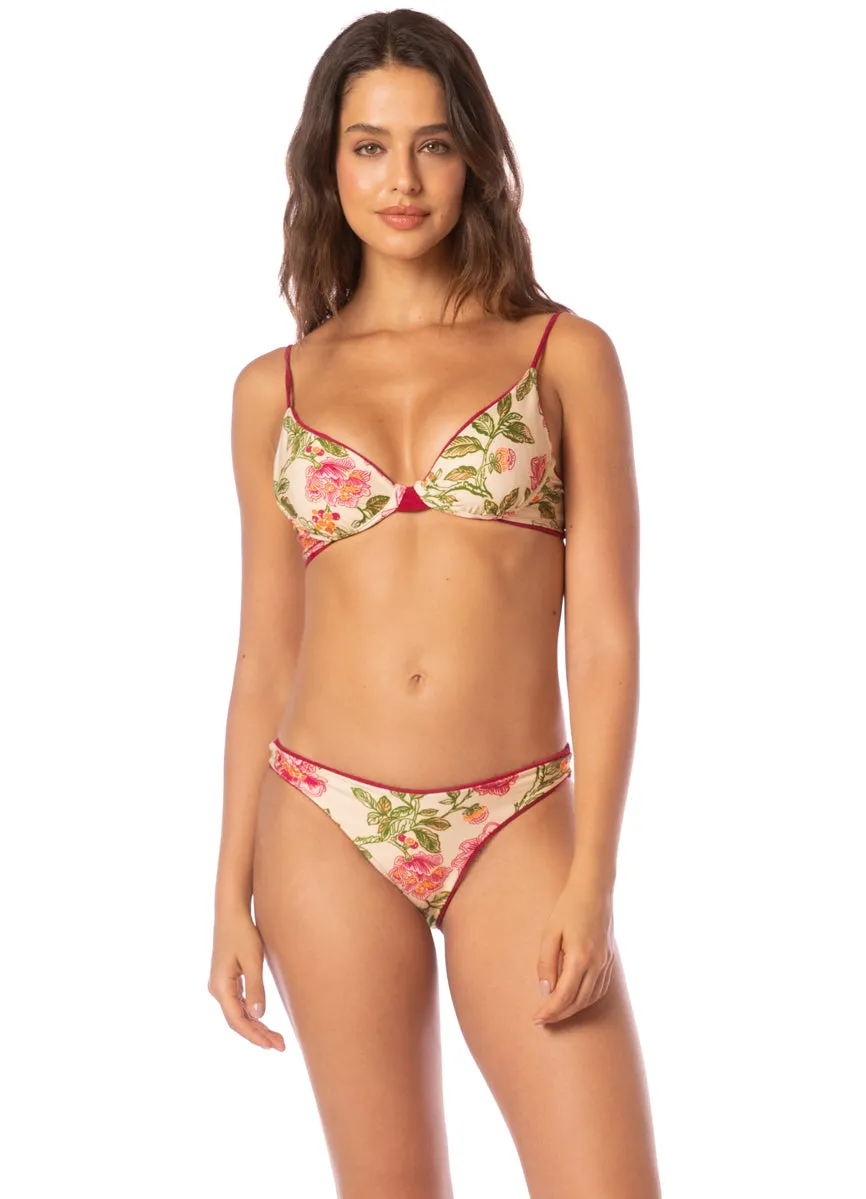 Maaji Bom Bom Pink Dainty Unmolded Underwire Bikini Top