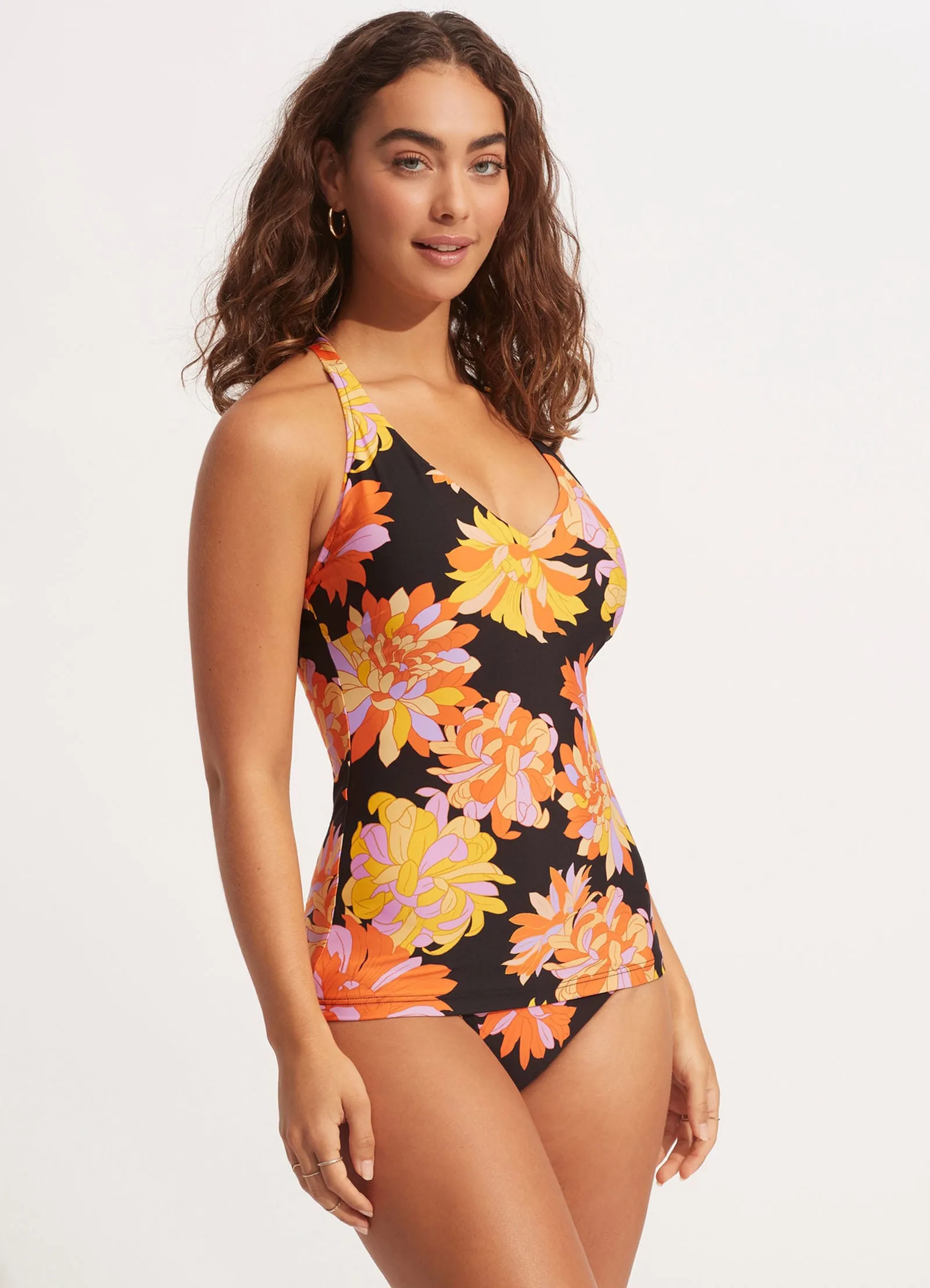 Palm Springs DD Singlet - Black