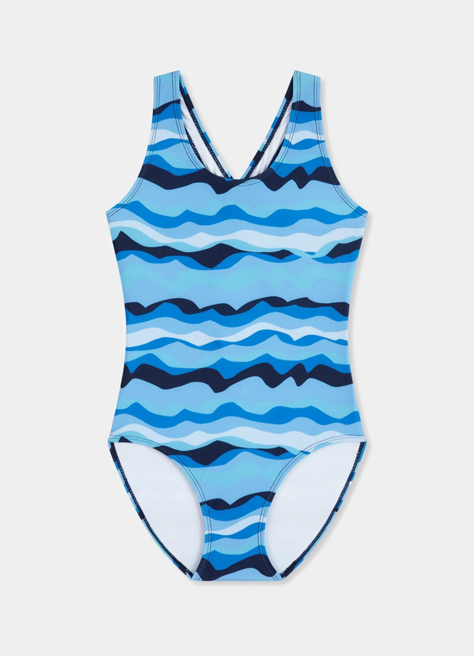 Poolside Girls Crossover Back One Piece - Poolside
