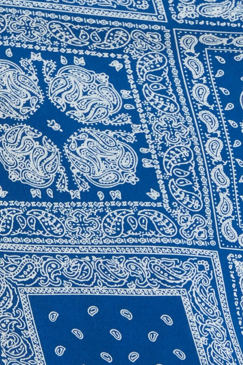 Print Scarf Top Crop