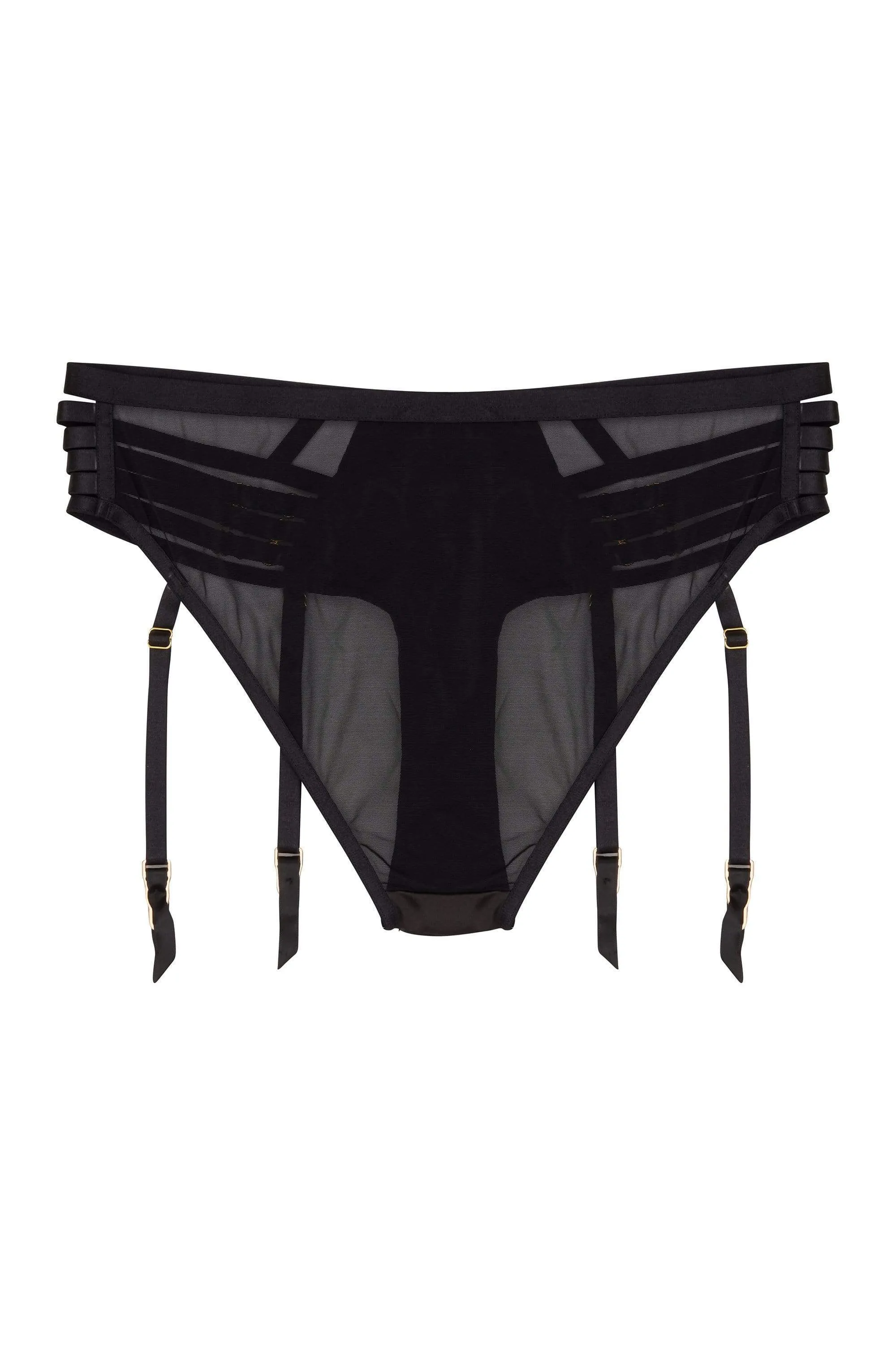 Regalia Delta Suspender Detail High Waist Brief