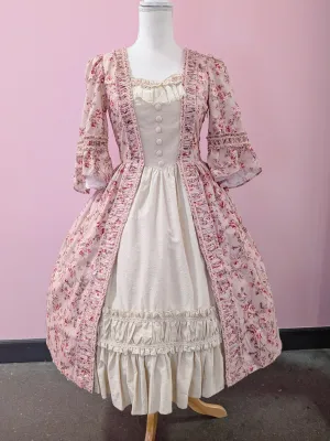 Rippling Blossom Rococo Robe Onepiece in Lilac