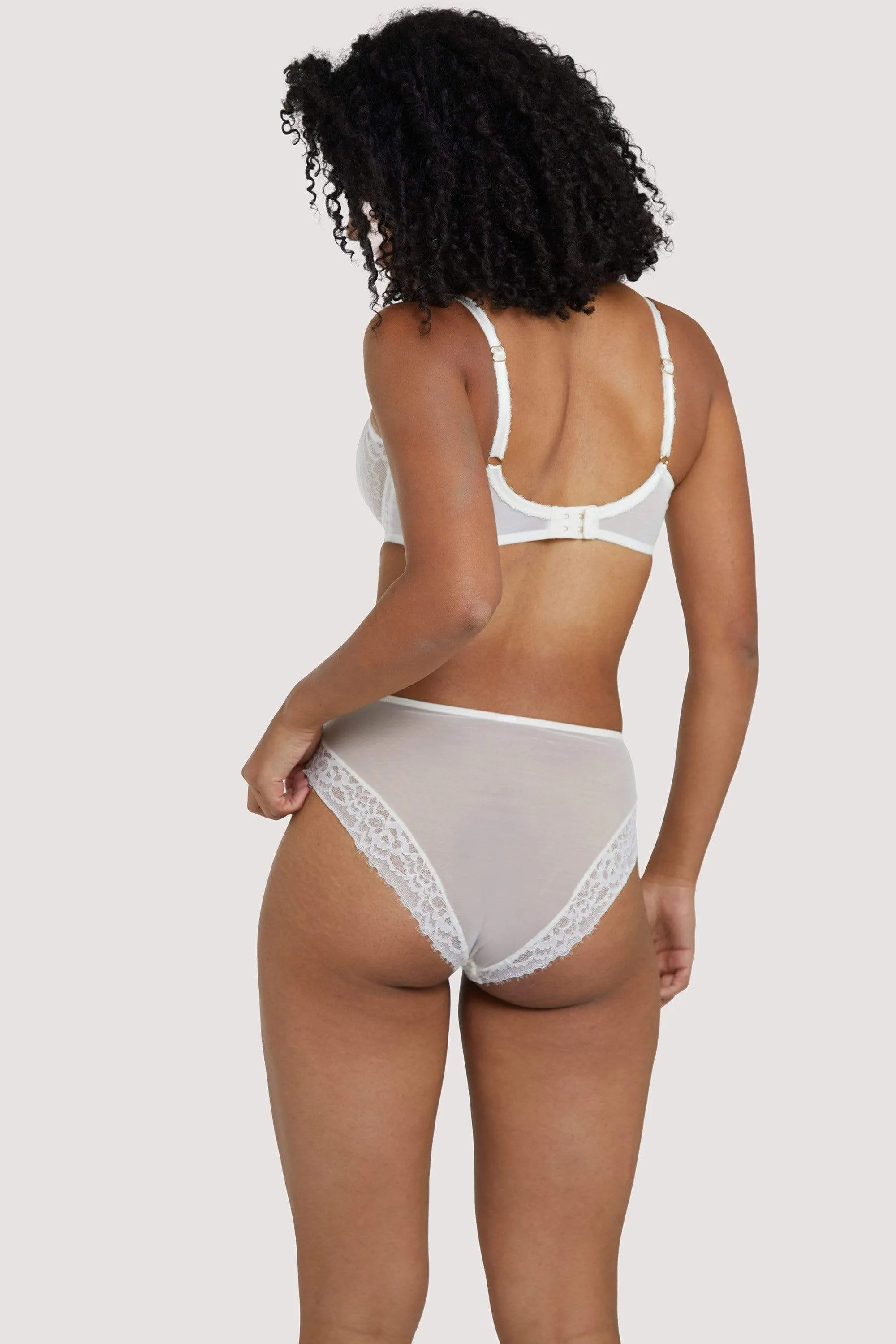 Rosalyn Ivory High Waist Brief