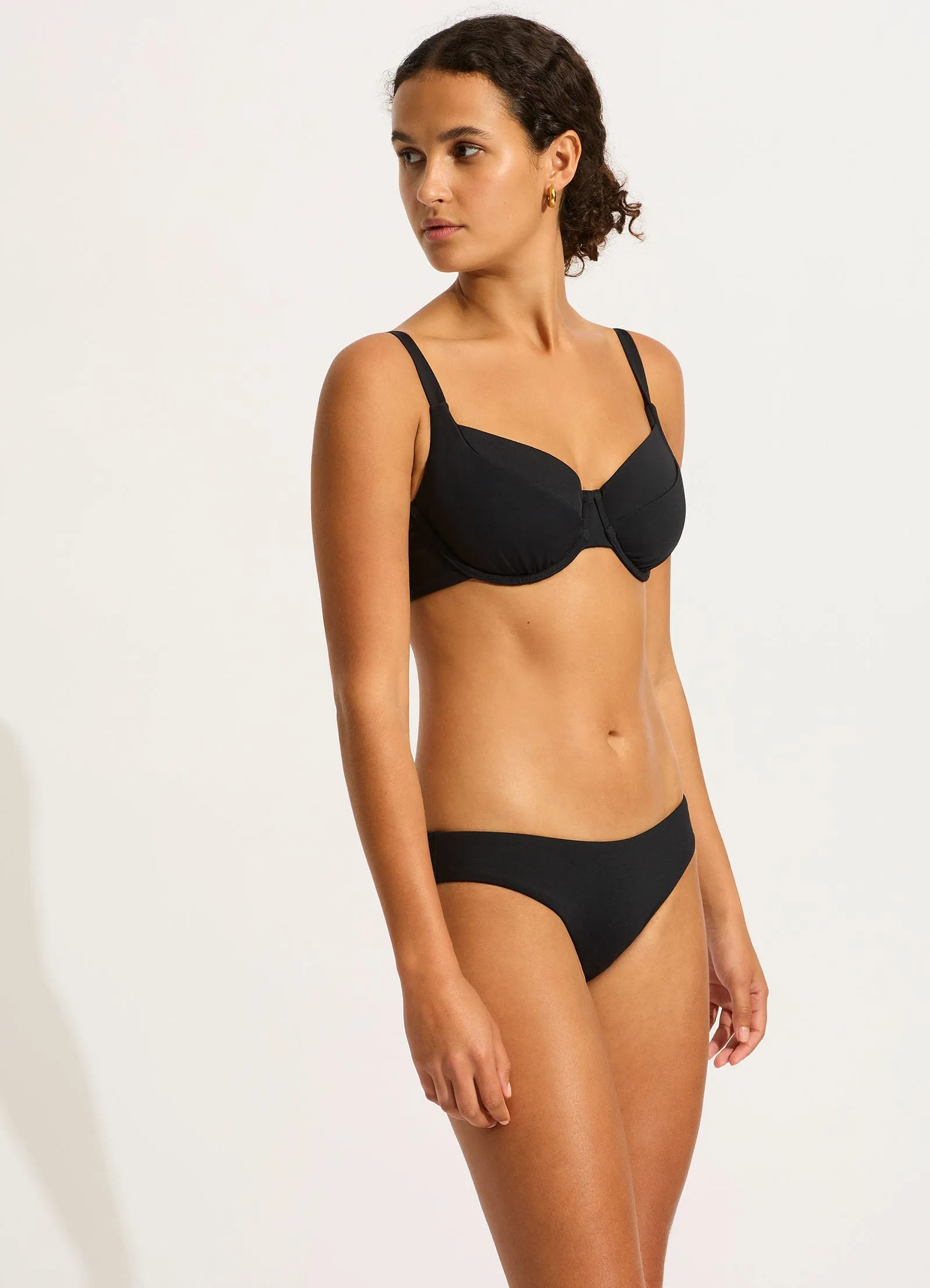 Seafolly Collective DD Cup Underwire Bikini Top - Black