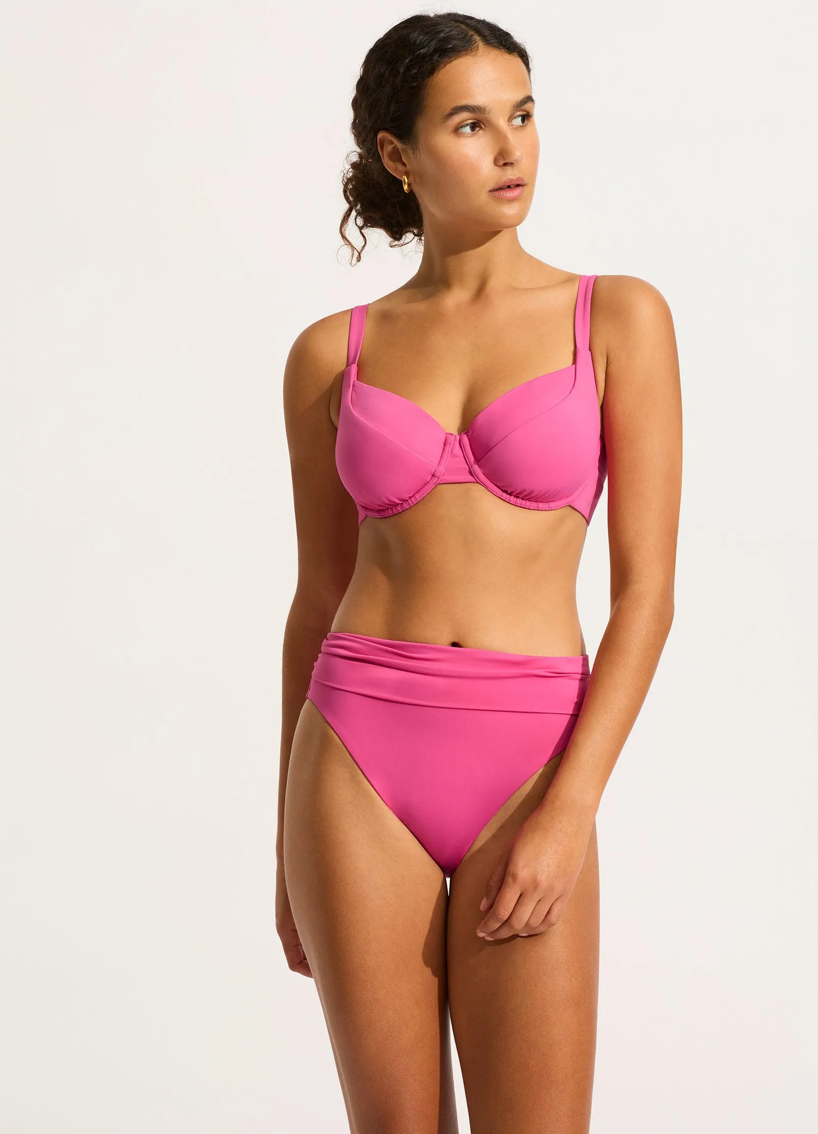 Seafolly Collective DD Cup Underwire Bikini Top - Hot Pink