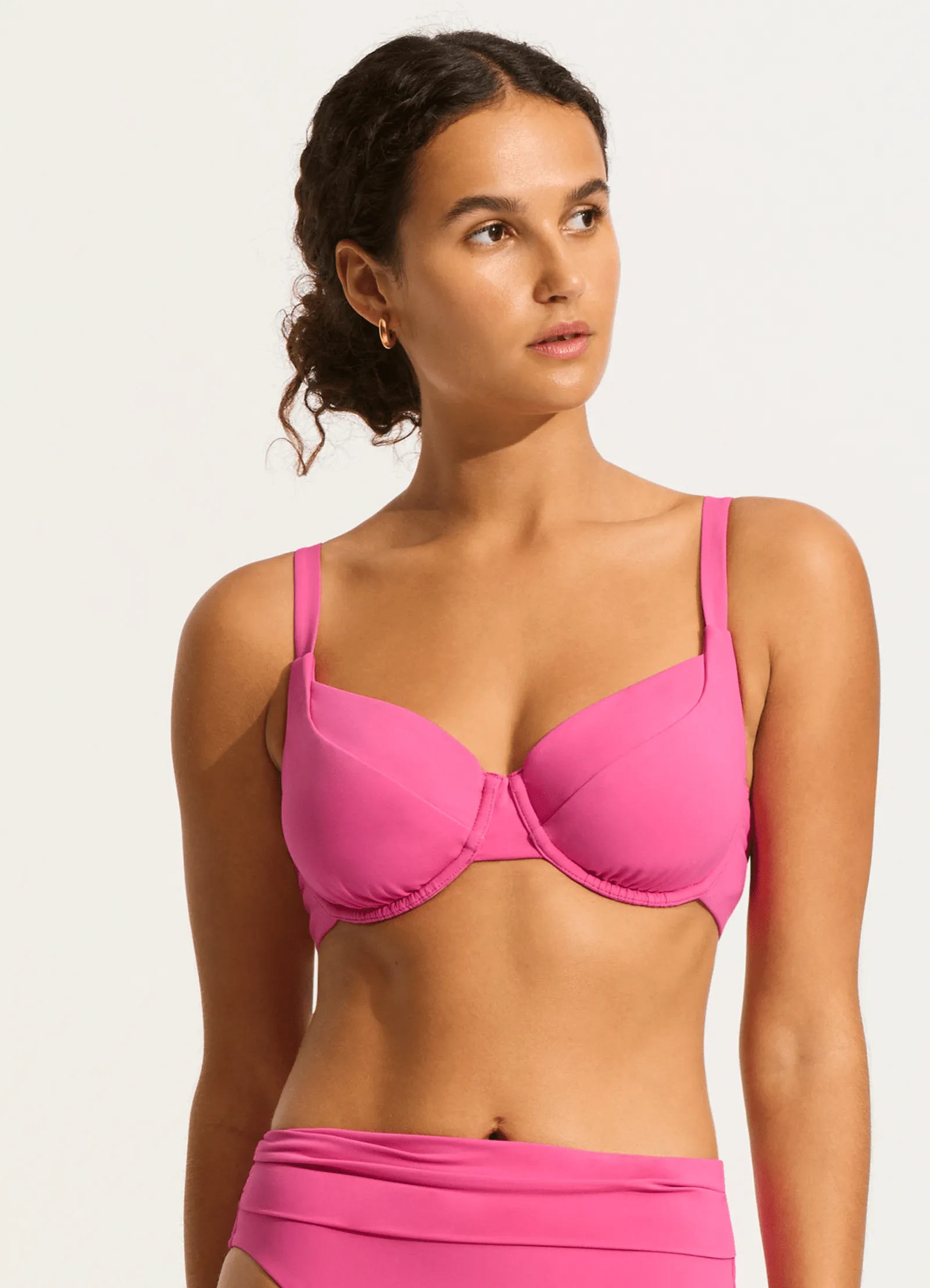 Seafolly Collective DD Cup Underwire Bikini Top - Hot Pink