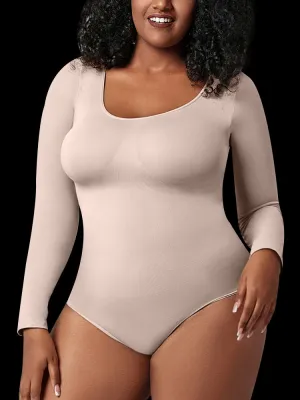 Seamless Long Sleeve Shapewear Bodysuit for Women