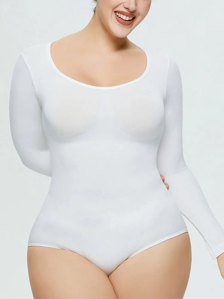 Seamless Long Sleeve Shapewear Bodysuit for Women