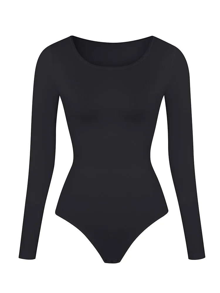 Seamless Long Sleeve Shapewear Bodysuit for Women