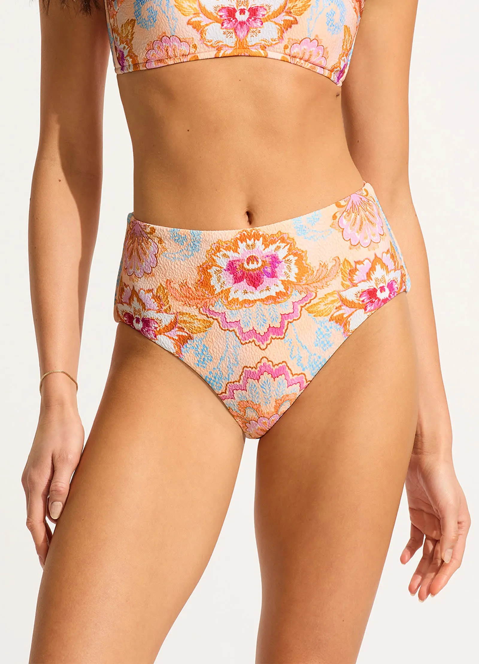 Spring Festival High Waisted Bikini Bottom - Nectar