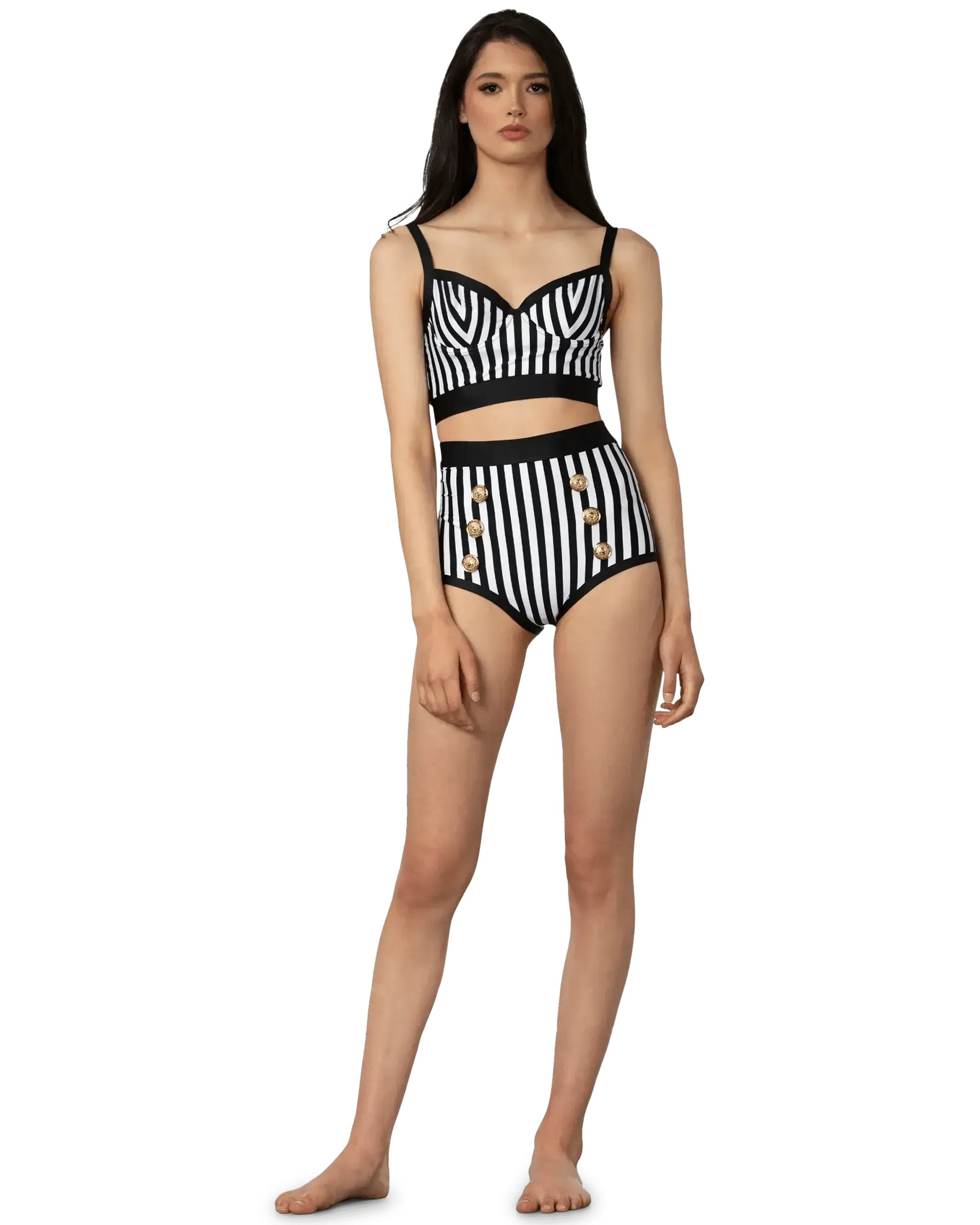 Striped Tankini Bottoms
