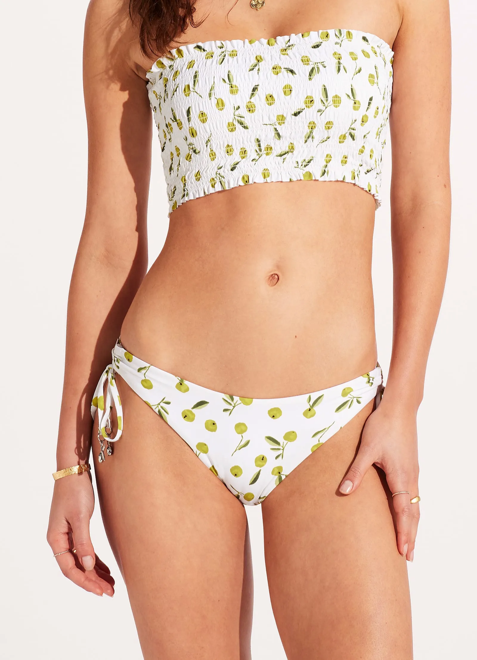 Summer Crush Loop Tie Side Pant - Soft Olive