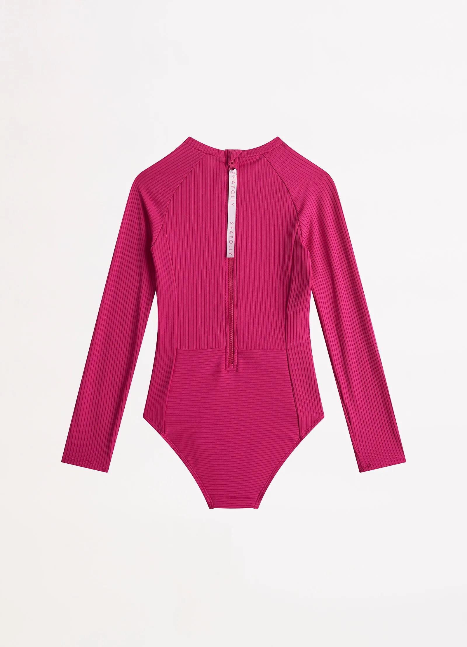 Summer Essential Girls Panelled Paddlesuit - Deep Pink