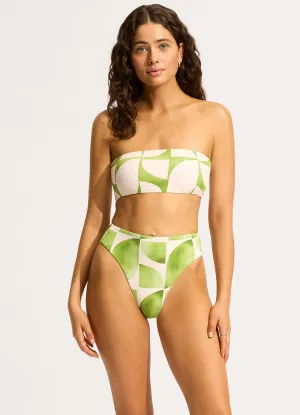 Sunray High Rise Bikini Bottom - Sage