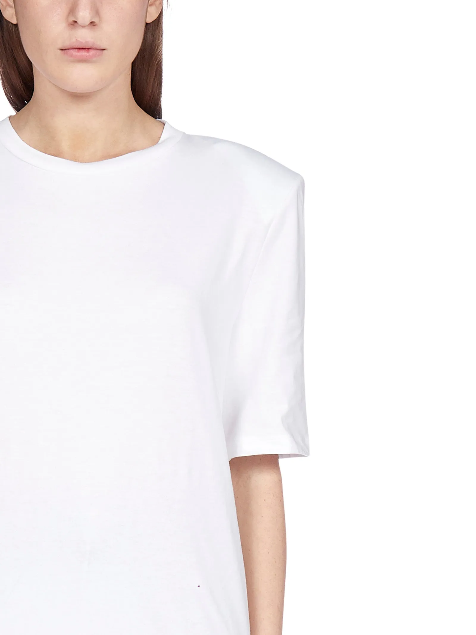 The Attico Bella Padded Shoulder T-Shirt