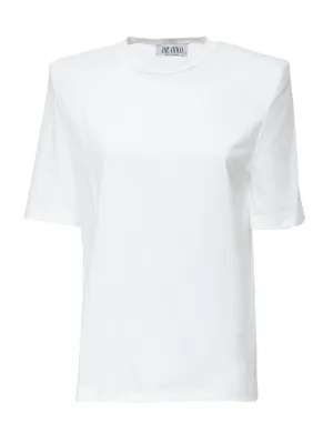 The Attico Bella Padded Shoulder T-Shirt