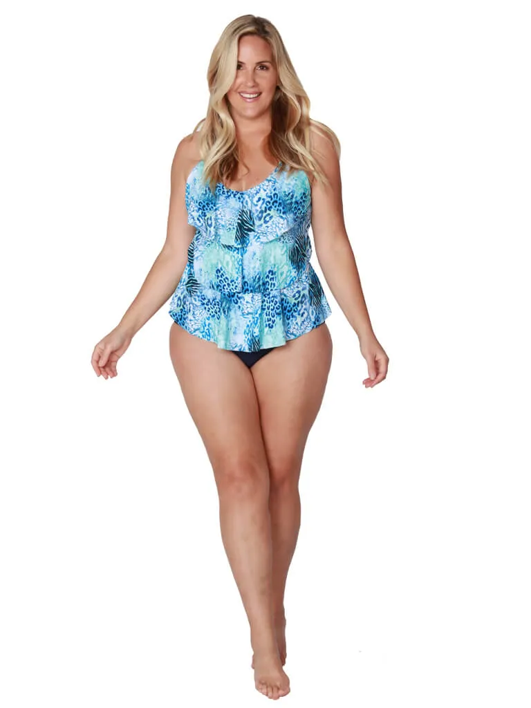 Tiered front tankini