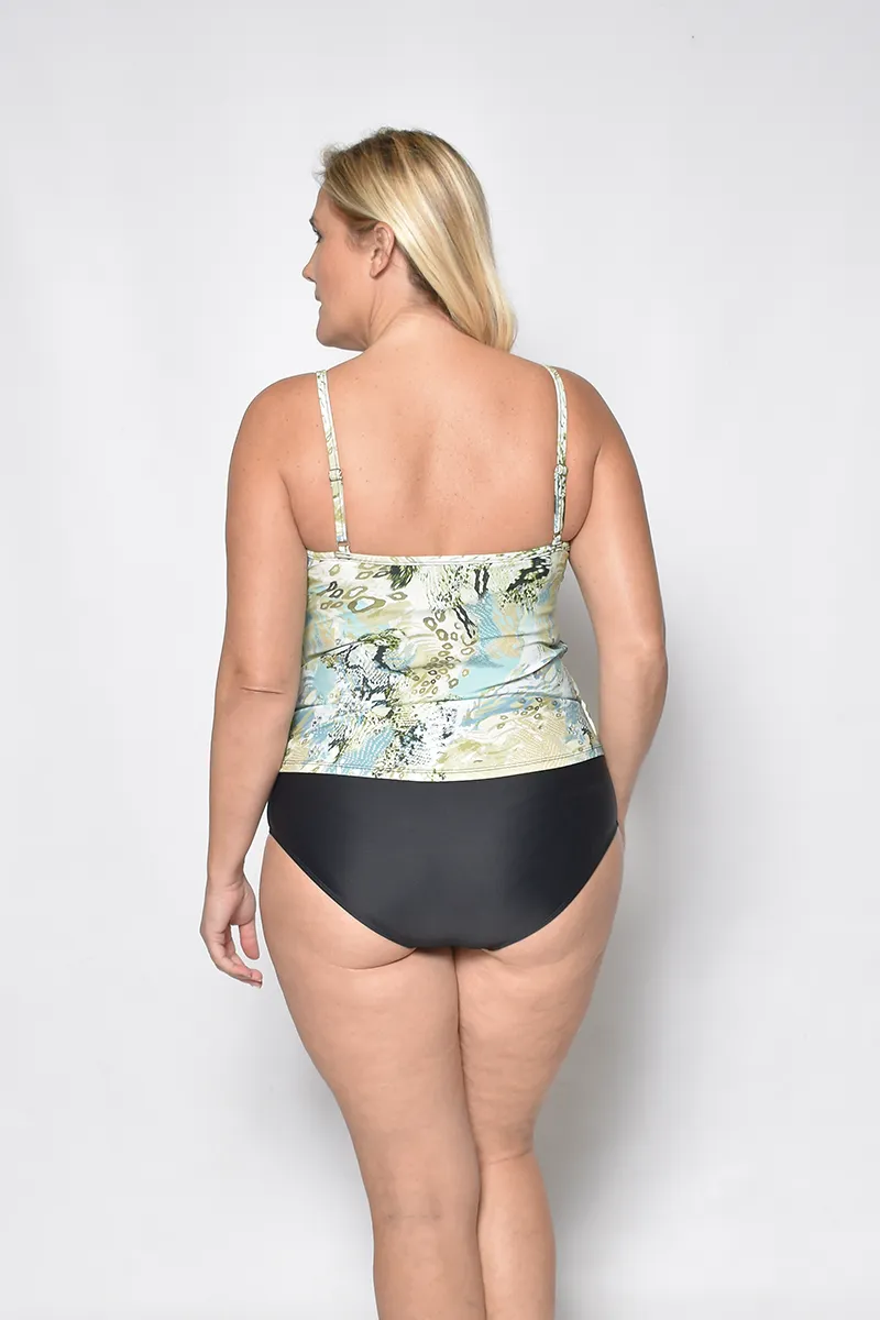 Tiered front tankini