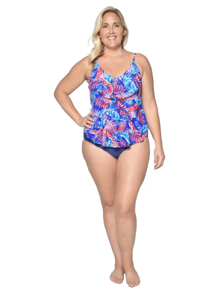 Tiered front tankini