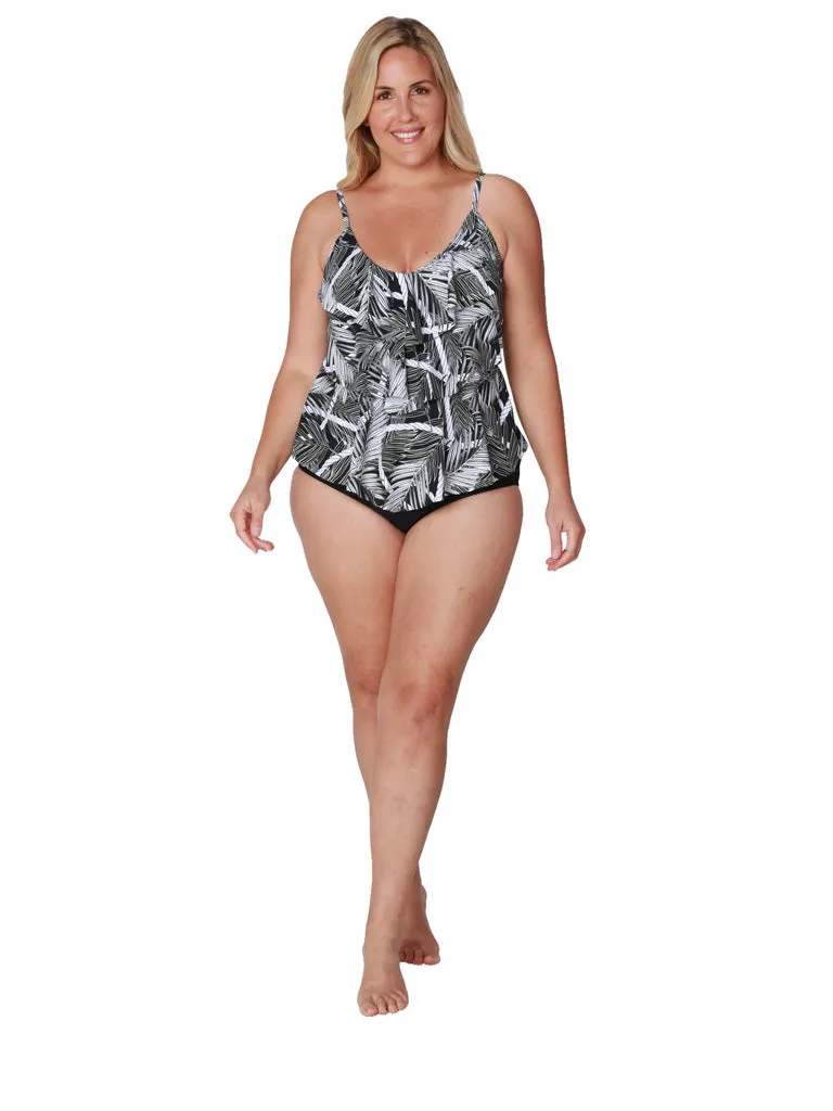 Tiered front tankini
