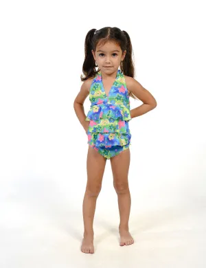 Tiered Halter tankini for Toddler giirls